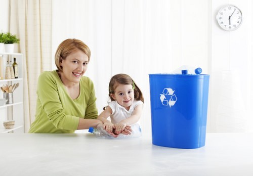 Professional team managing builders waste clearance